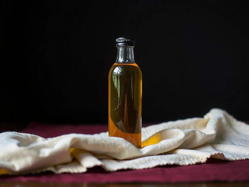 Detalle artístico de aceite de oliva